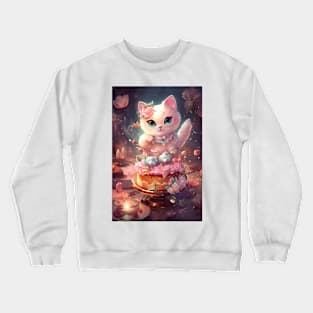 Cute Dessert Kitty Crewneck Sweatshirt